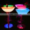 stainless steel led lighting furniture tempered glass bar furniture bar table led buffet table