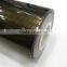 High glossy black gold 2D fire resistant carbon fiber fabric vinyl film