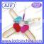 AJF new arrival popular colorful wedding gift gold shank heart love lock