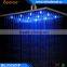 16 Inch Bathroom Mix Water Saving Square LED Rain Shower Head