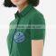 Wholesale spandex cotton plain blank women polo shirt