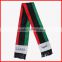 red black green scarf,advertising promotion Libya flag,130*14cm soccer scarf