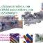PVC corrugated pipe extrusion line with steel wire passing inside