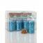 Corked Glass Packaging Bottles Filled With Blue Cosmetic Powder Glitters