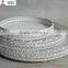 untique white metal tray candle holder