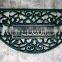 metal doormat half round shape