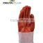 PVC-coated Anti-acid and Chemical 35cm Lining Cotton Safety Gloves