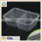 750ml Two Compartments PP Disposable Plastic Food Container SGS/FDA Appoval Microwave Oven safe