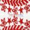 Popular Items For Geometric Fabric Red Milk Silk Geometric Patterns Blockbuster Lace Embroidery High-grade Fabrics