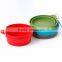 Dongguan folding silicone travel mixing noodle porcelain bowl