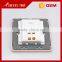 New design high quality golden PC 1gang 1 way touch light switch