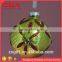 Glass ball with decorative flowers for christmas decorations
