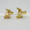 Music Gold Cufflinks & Tie clip with custom logo