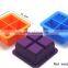 High quality four cavity square silicone bread baking mold