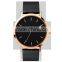2016 High quality OEM leather band watch , simple men watch , leather man watch