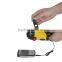 2016 Hot Multi-Functional Hand Crank Car Hammer With LED Flashlight For Emergency