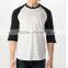 men fashion blank slim fit joint t shirt tight fit half sleeve t shirt