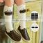 Cute cartoon little devil cotton tube socks Gray and white girl and boy kids socks novelty cut tube socks