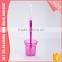Customized hot selling various color cheap price durable toilet brush with holder