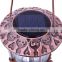 Antique Metal Solar Rechargeable LED Camping Lantern