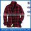 100% cotton men's yarn dyed flannel check shirt