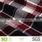 yarn dyed cotton brushed twill check fabric of 40s