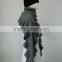 pure 100% cashmere knit ruffle scarf shawl