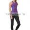 New Design Stylish Double Layer Strap Fitness Yoga Tank Tops For Women