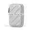 Fashion Bubm PU Silver Mini Digital Storage Bag Usb Headphones Cable Bag Waterproof And it Broke