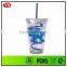 BPA Free 16 ounce Double wall drinking tumbler cups with straw for promotion