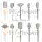 Amico Mandrel Mounted White Conical Felt Bob Polishing Tool