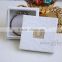 Wholesale White lace wedding jewelry gift boxes with beaded name plate of O