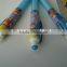 stationery plastic pen school and office pen rainbow gel ink pen