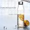 Borosilicate Glass Water Bottle 2016 Promotional Cheap Durable Unbreakable Glass Water Bottle