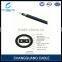 FRP strength member bow type drop fiber optic cable for duct