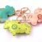 Fashion pu leather sheep keychain wholesale