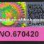 Holographic Feature and Accept Custom Order hologram sticker printing