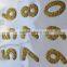 glitter rhinestones self adhesive number custom sticker sheet