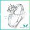 925 Sliver Finger Ring 1Carat 16 Hearts & Arrows Round Cut Moissanite Ring for Women