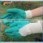 BSSAFETY Crinkle Finish blue latex palm coated gloves