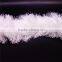 white 100% polyester feather knitting yarn , with heat setting , feather knitting yarn
