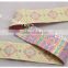 Hot selling 2.5cm width gold yarn embroidery webbing belt for garment