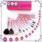 15pcs portable animal hair personalized maquiagem makeup brush set