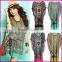 4 Colors Summer Vintage Bohemian Casual Dresses Women's Plus Size Ice Silk Dress