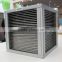 Aluminum heat exchanger core for air treatment ventilation