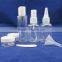 plastic transparent travel bottle set for women bathroom