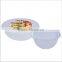 round food storage container transparent plastic cover salad bowl with lid