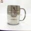 Hard Metal Double Wall S/S Barrel Shaped Stainless Steel Beer Mug