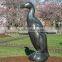 Bronze Swan Sculpture for Garden Decor
