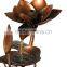 Begonia Flowers Cascading Indoor Tabletop Fountain
